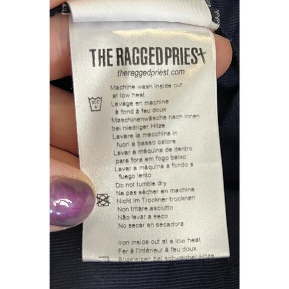 The Ragged Priest Pants Sz XS Baby Blue With Orange & White Side Stripes - Picture 11 of 12